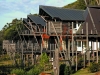 Linnaeus Resort - Australian Jarrah Flooring, Oregon Post and Beams and Wooden Tables