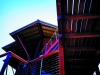 Linnaeus Resort - Australian Jarrah Flooring, Oregon Post and Beams and Wooden Tables